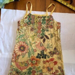 Child dress (yellow sequins) xhilaration L (10-12)